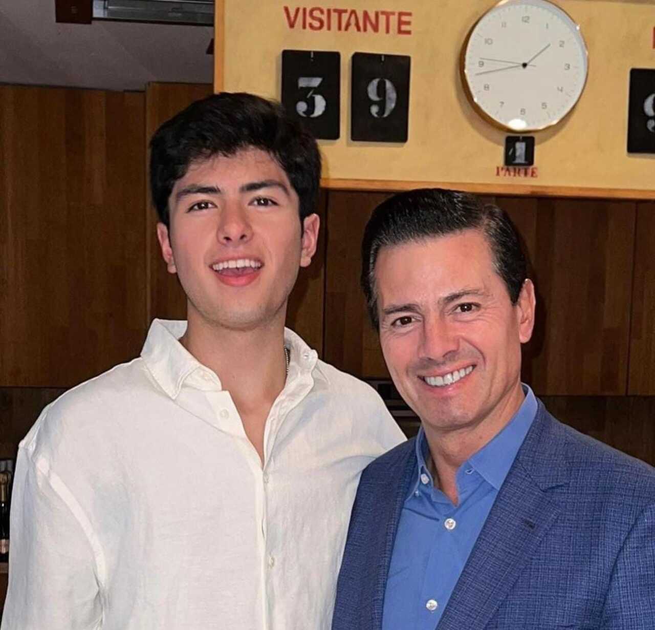 Peña Nieto y su hijo Diego