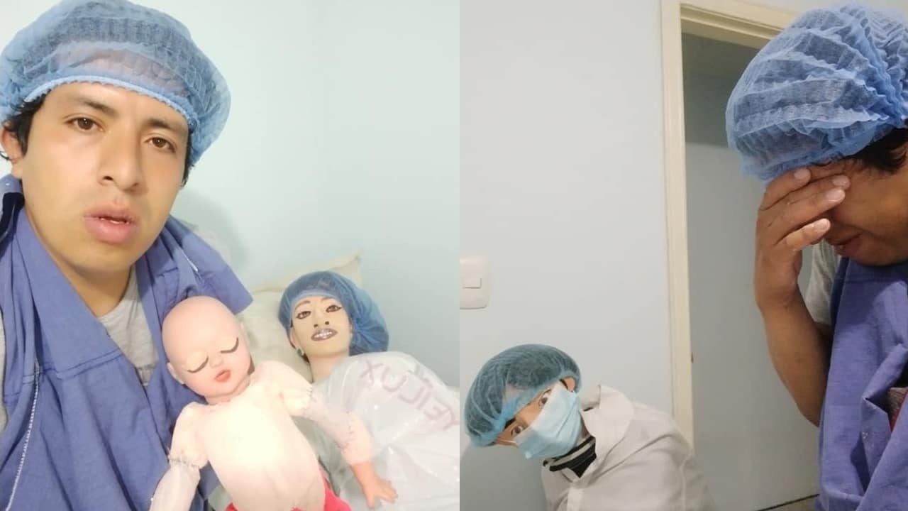 Hombre muñeca trapo novia bienvenida bebe