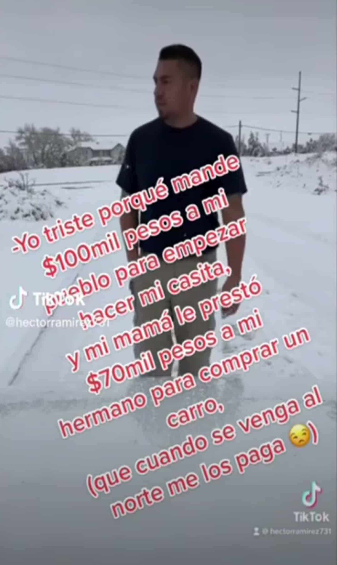Migrante mamá hijo