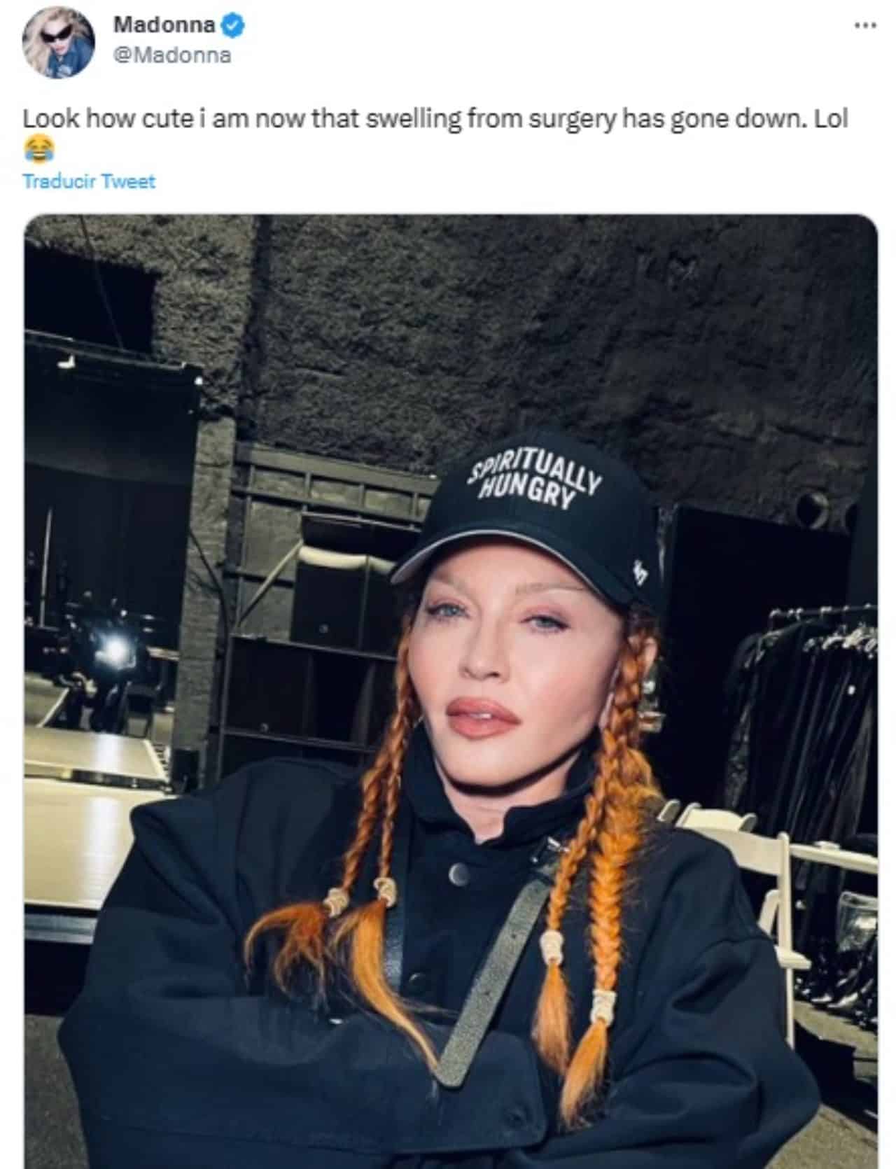 Madonna en Twitter presume su rostro