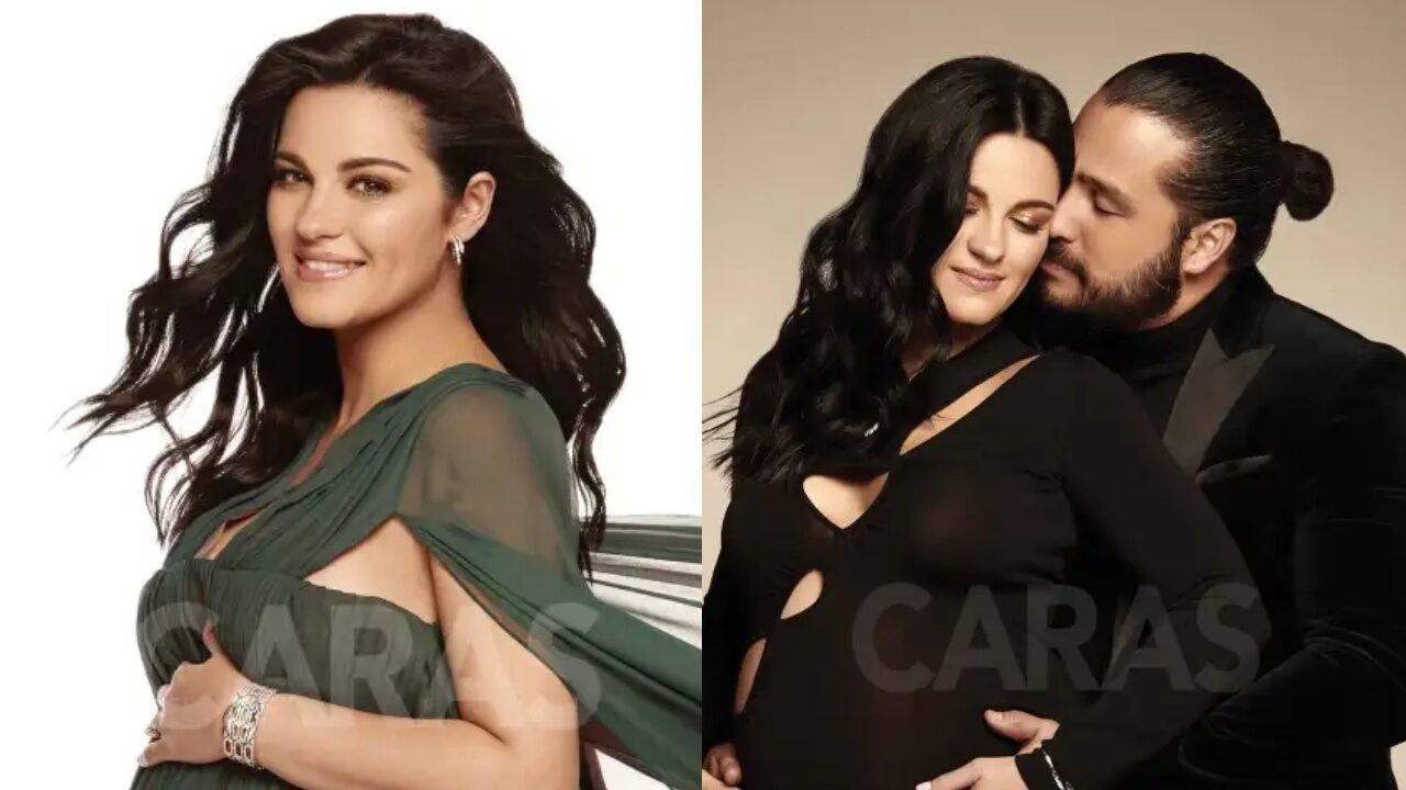 Maite Perroni posa embarazada revela genero