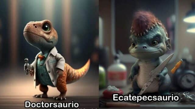 memes dinosaurios donde salieron inteligencia artificial