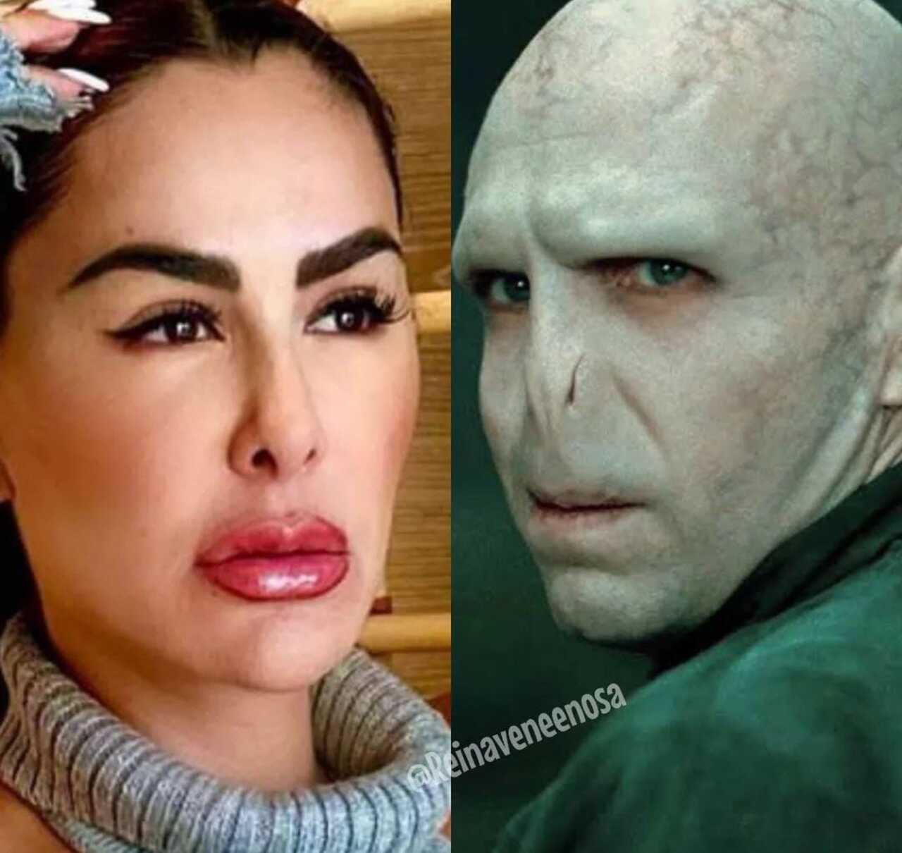 Ninel Conde se parece a Voldemort