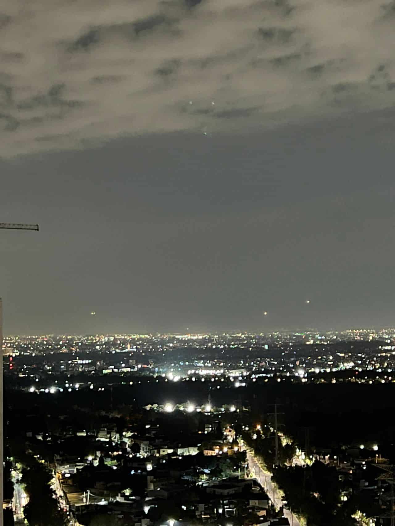 Luces cielo ovnis en Mexico