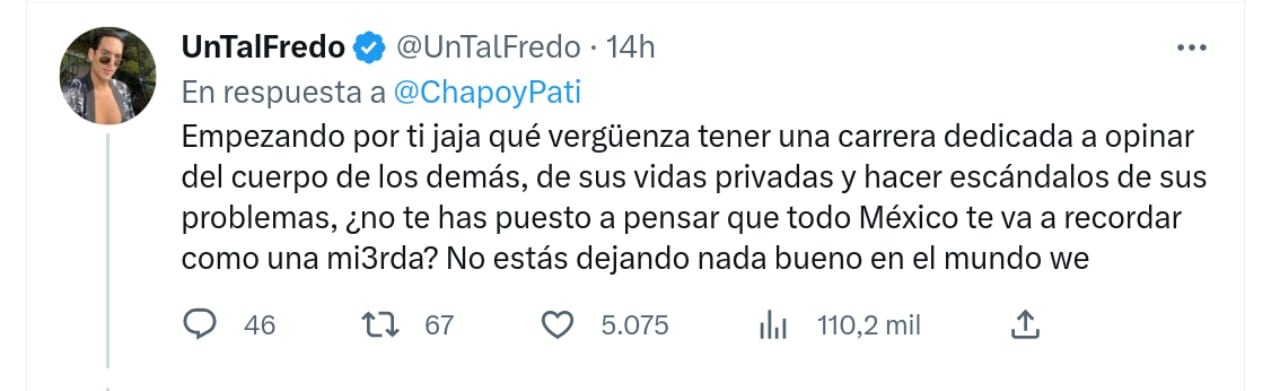 Pati Chapoy críticas contestacion