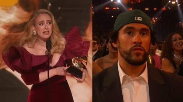 Reacción Bad Bunny Adele ganar Grammy