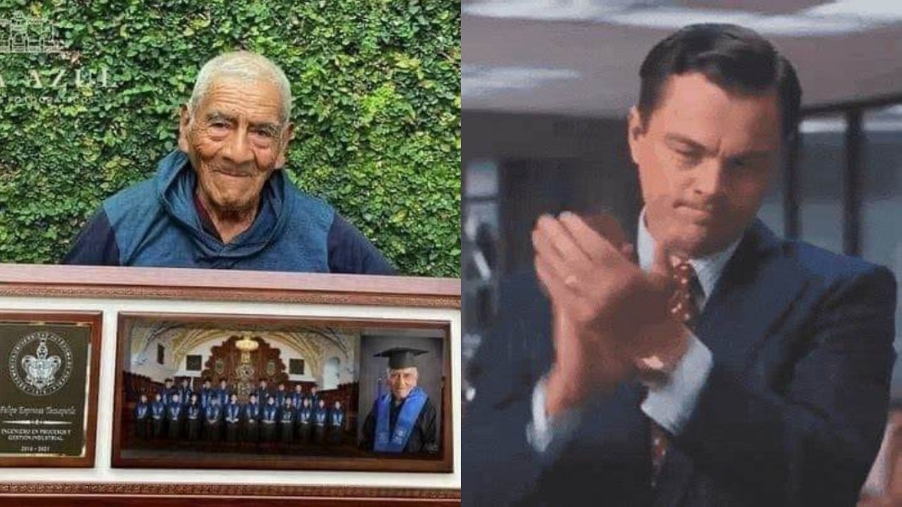 Abuelito gradua universidad 84 años ingeniero