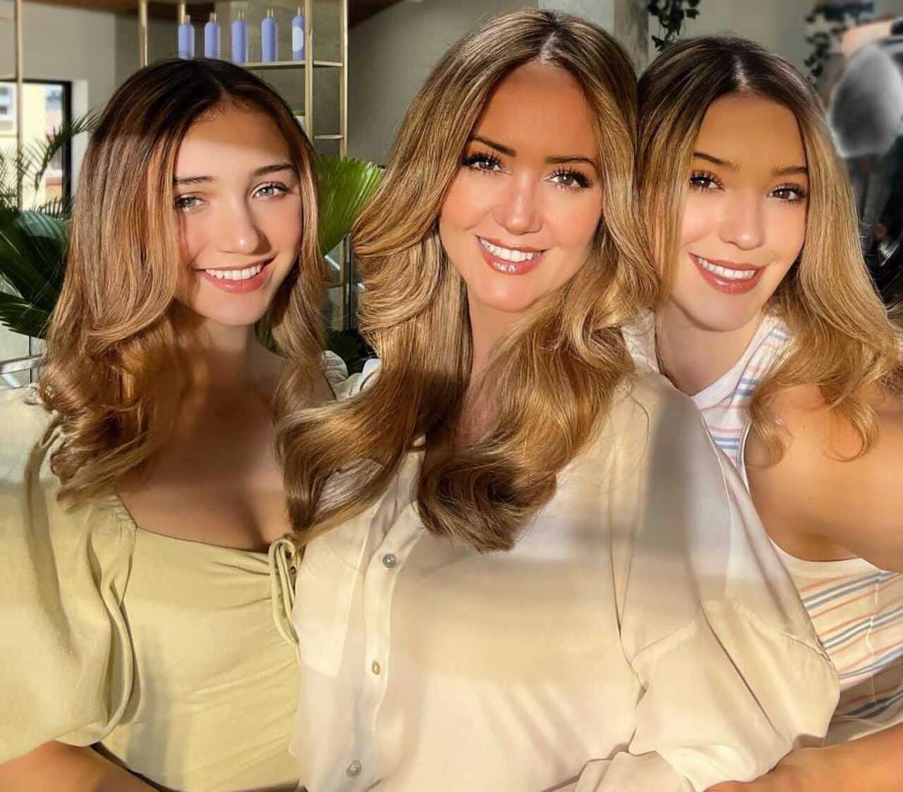 Andrea Legarreta vista a sus hijas