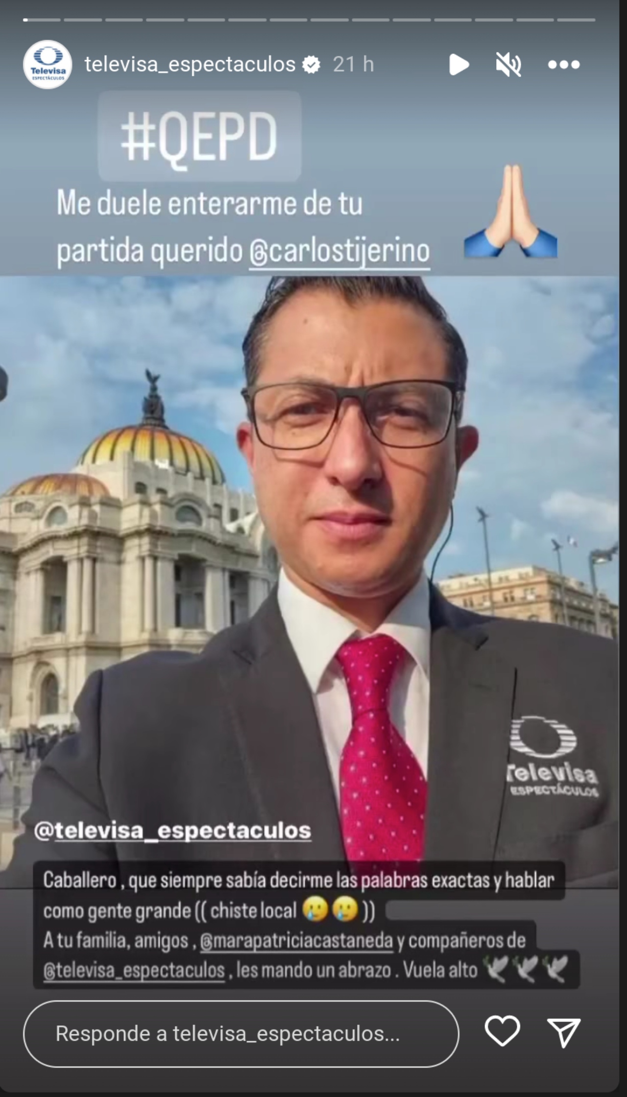 Carlos Tijerino reportero Televisa