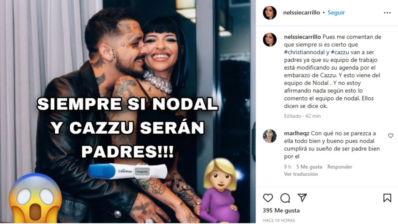 Cazzu Nodal si seran papas bebe