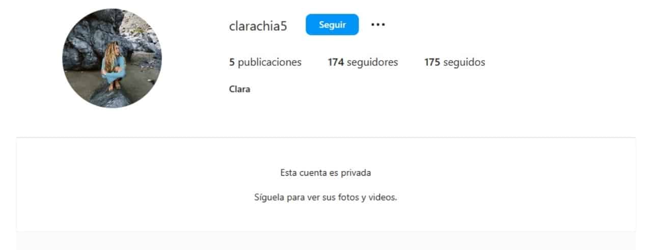 Clara Chia regresa a Instagram cuenta