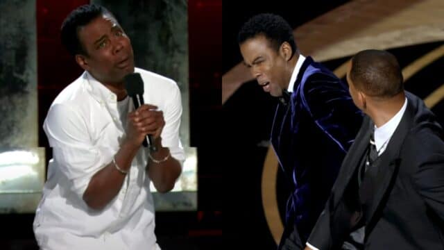 Chris Rock cachetada Will Smith esposa