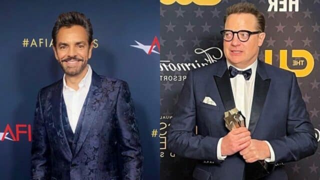 Eugenio Derbez publica foto Brendan Fraser