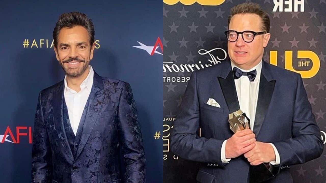 Eugenio Derbez publica foto Brendan Fraser