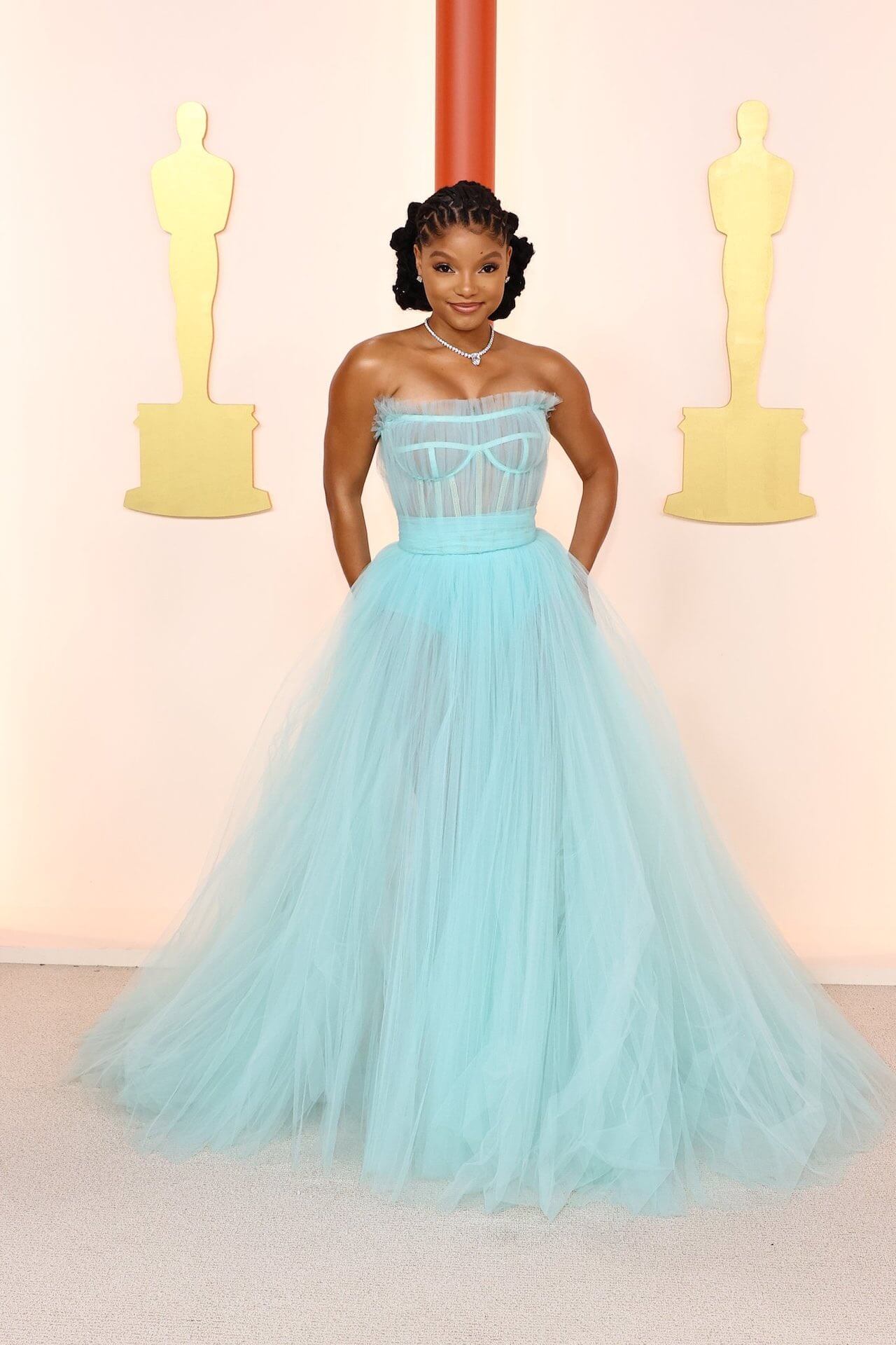 Halle Bailey en los Premios Óscar 2023