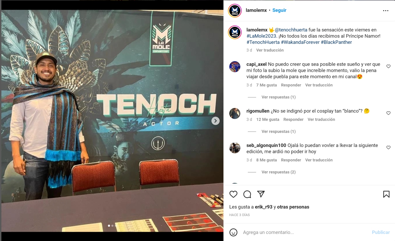 Tenoch Huerta Foto cobrar