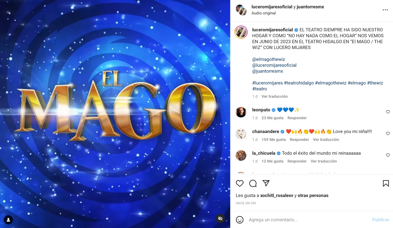 Lucero Mijares debut teatro musical