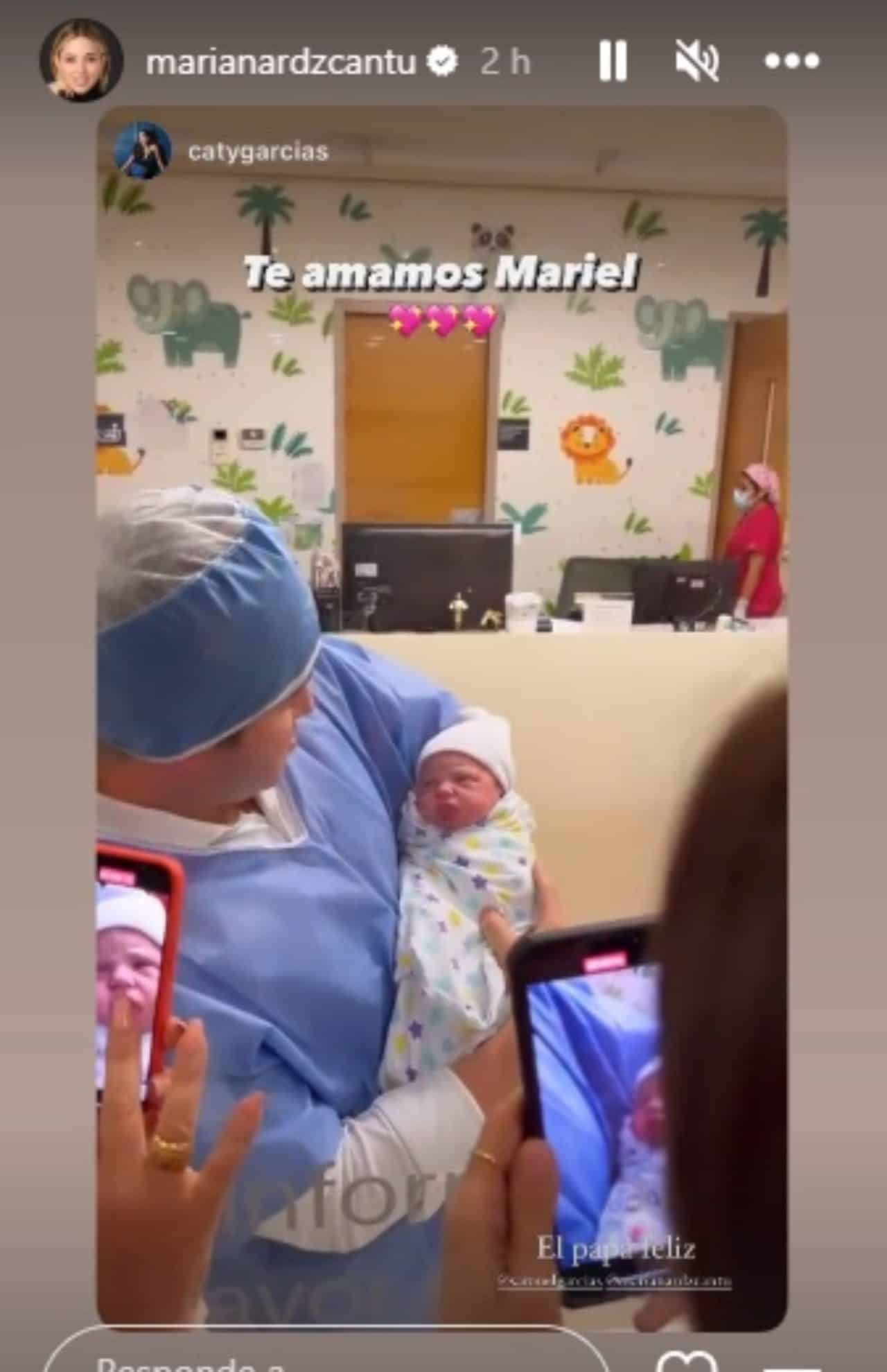 Samuel Garcia bebe Mariana Rodriguez nacimiento