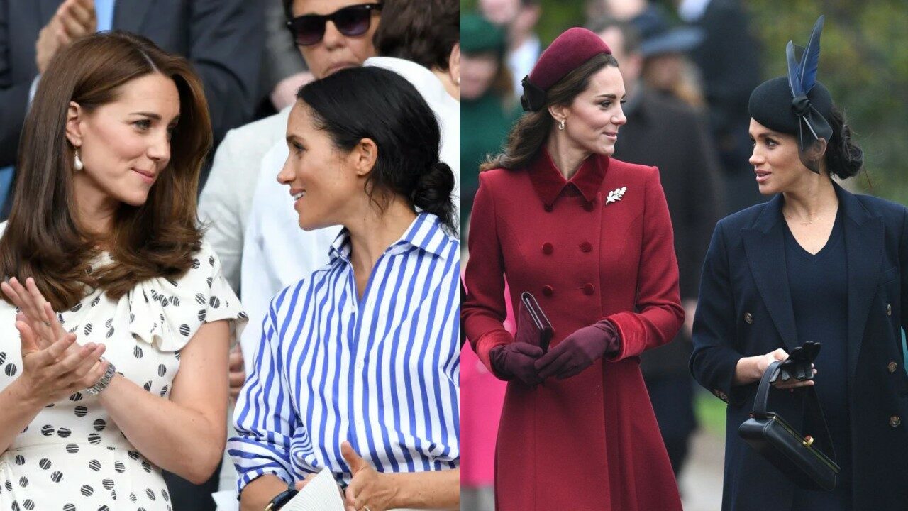 Kate Middleton Meghan Markle peleando pelos