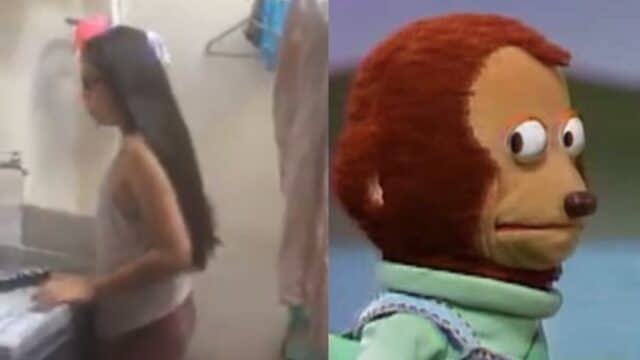 Papa pone castigo hija lave ropa