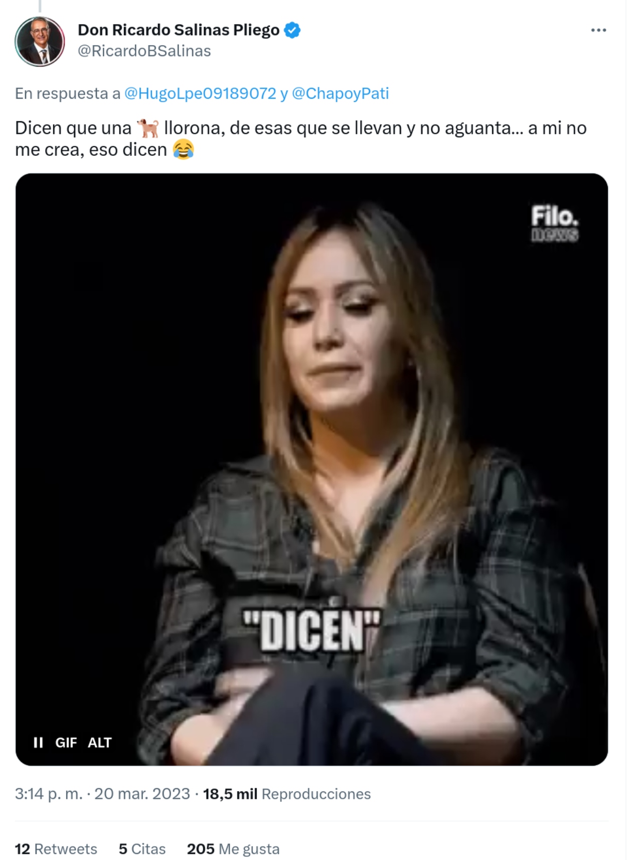 Ricardo Salinas Pati Chapoy