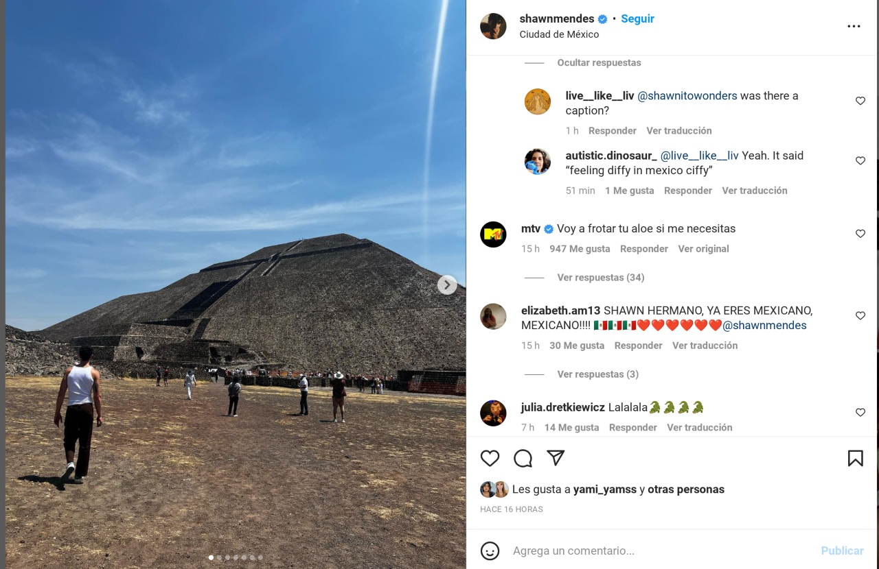Shawn Mendes Teotihuacán