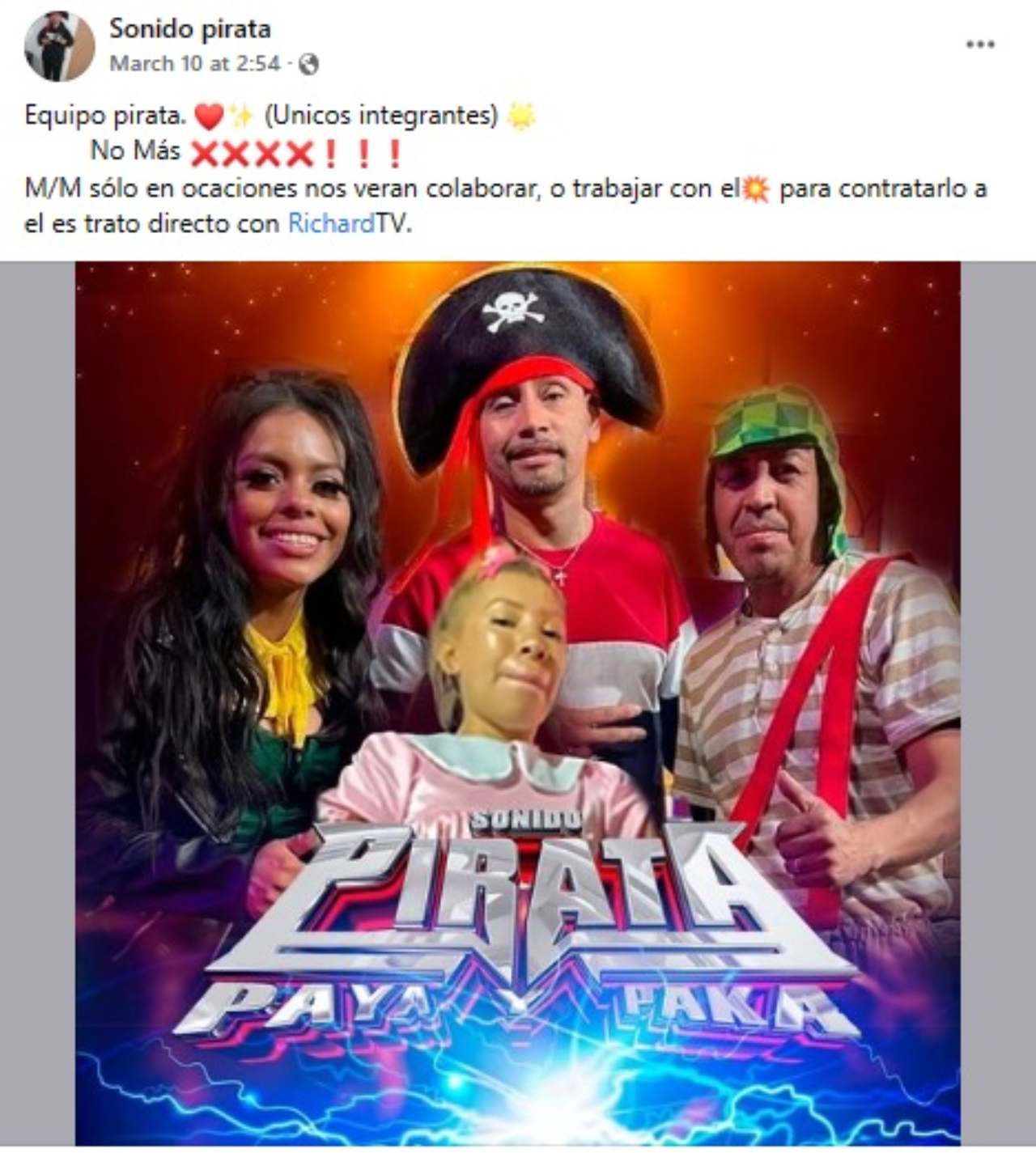 Sonido Pirata Nuevo Medio Metro se va