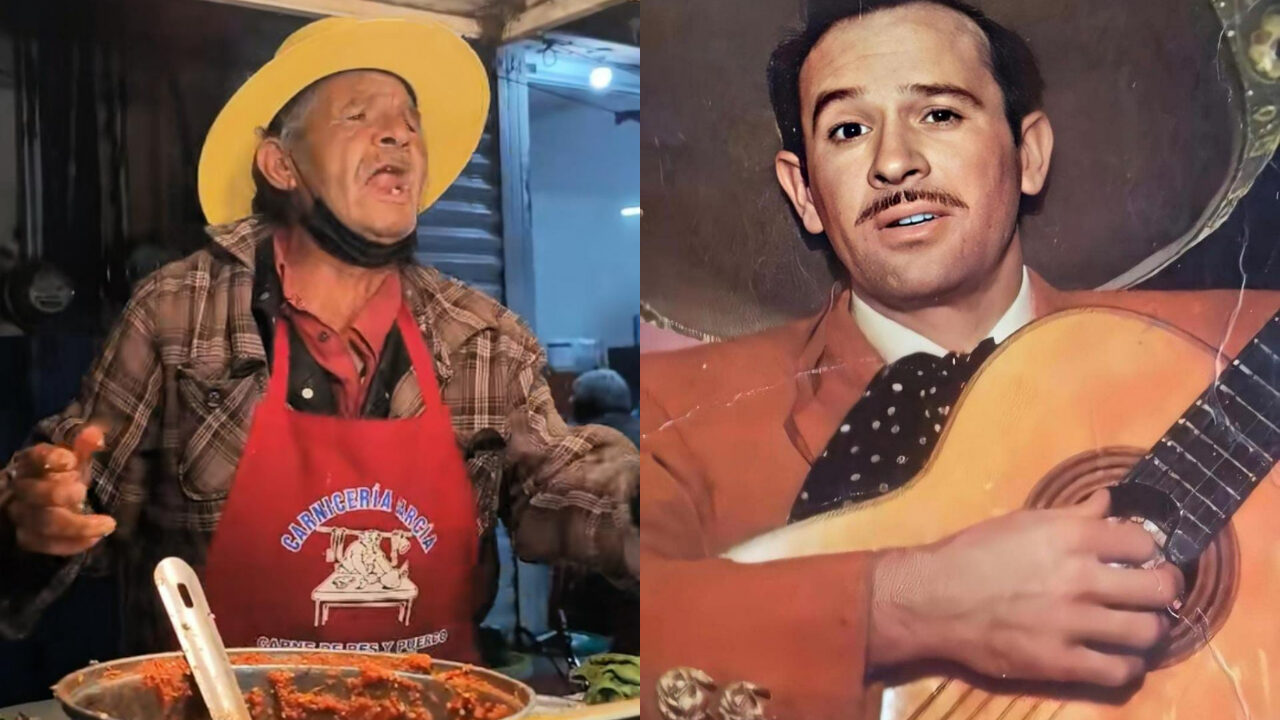 Ancianito taquero Pedro Infante
