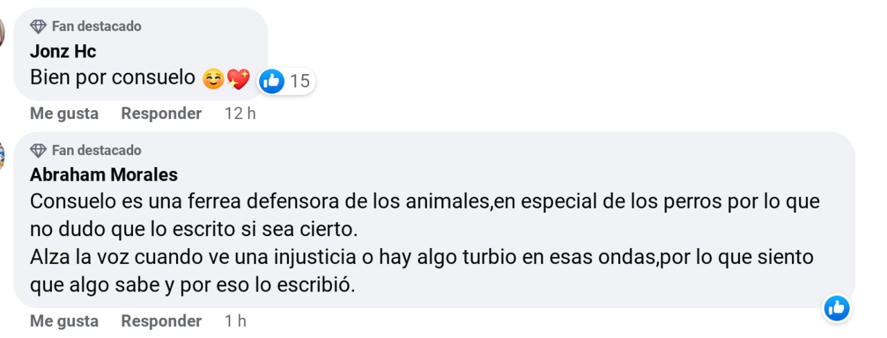 Federica Quijano perro Consuelo Duval