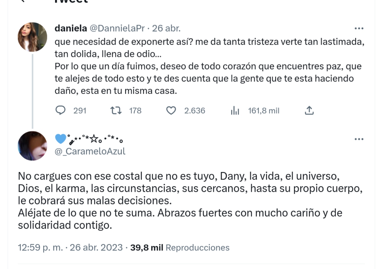 Paola Daniela Parra mensaje hermana Alexa