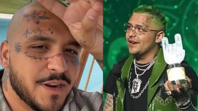 Christian Nodal cierra ciclos y reaparece completamente rapado