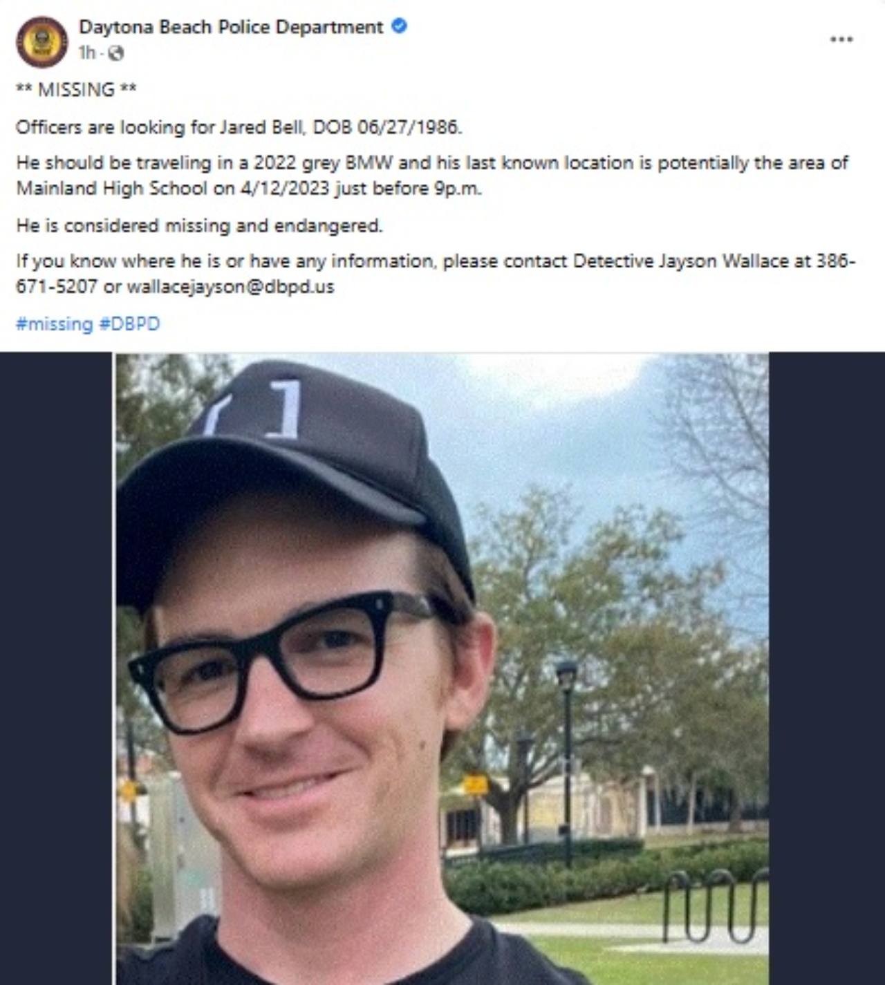 Emiten ficha busqueda Drake Bell desaparecido