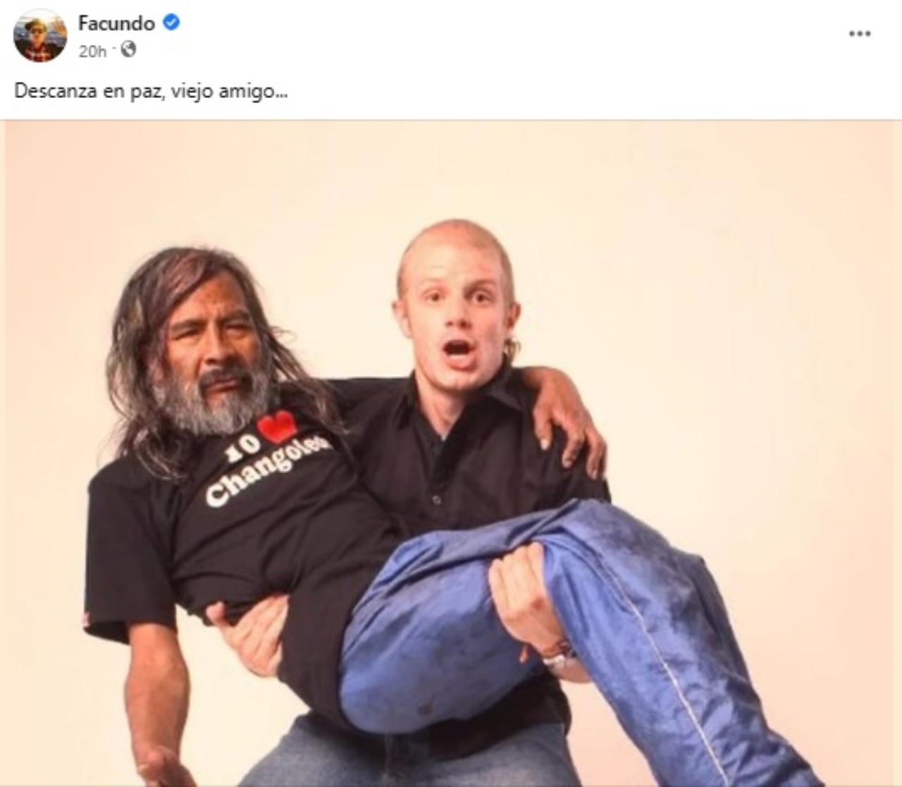 Facundo despide Changoleon con emotivo homenaje