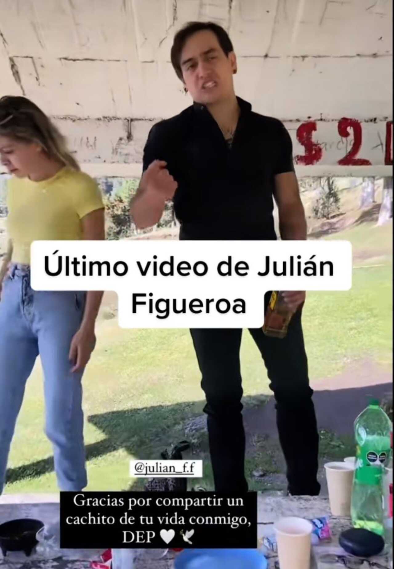 Julián Figueroa un día antes de morir