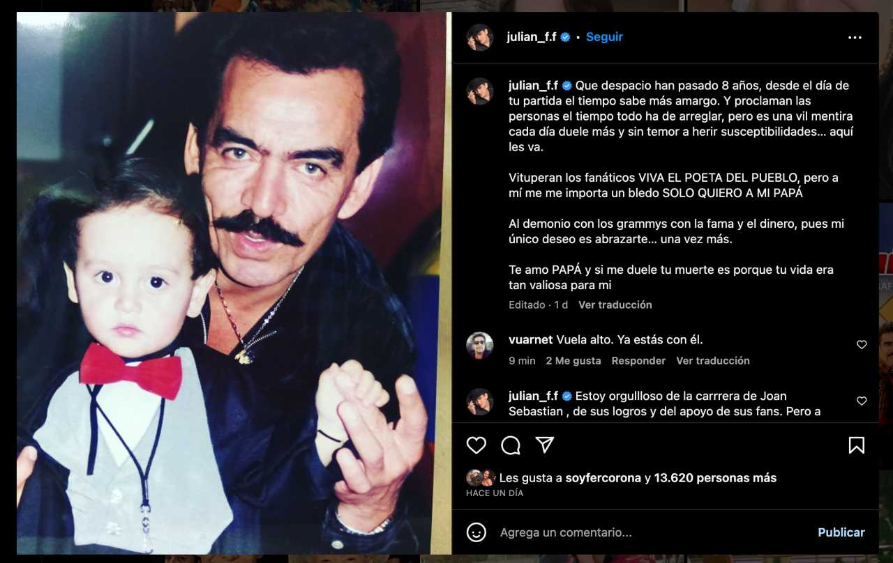 Julián Figueroa: reportan su fallecimiento