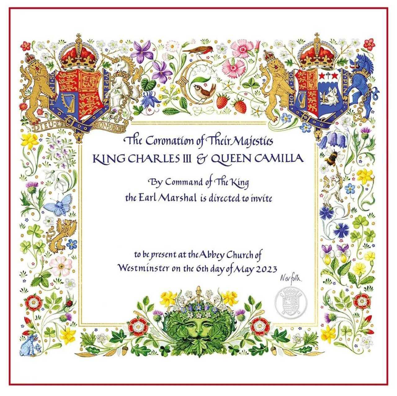 Invitación del Rey Carlos III