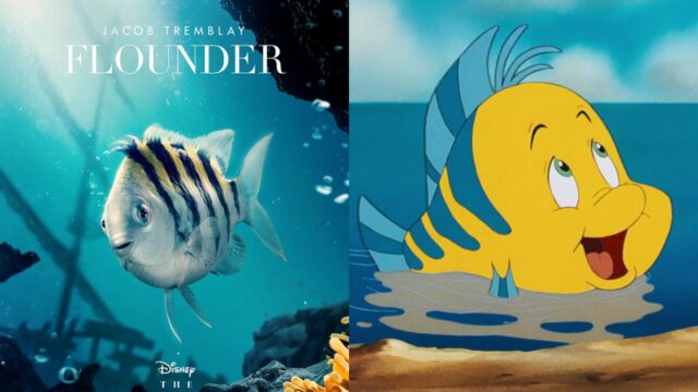 Burlan Flounder realista La Sirenita pelicula