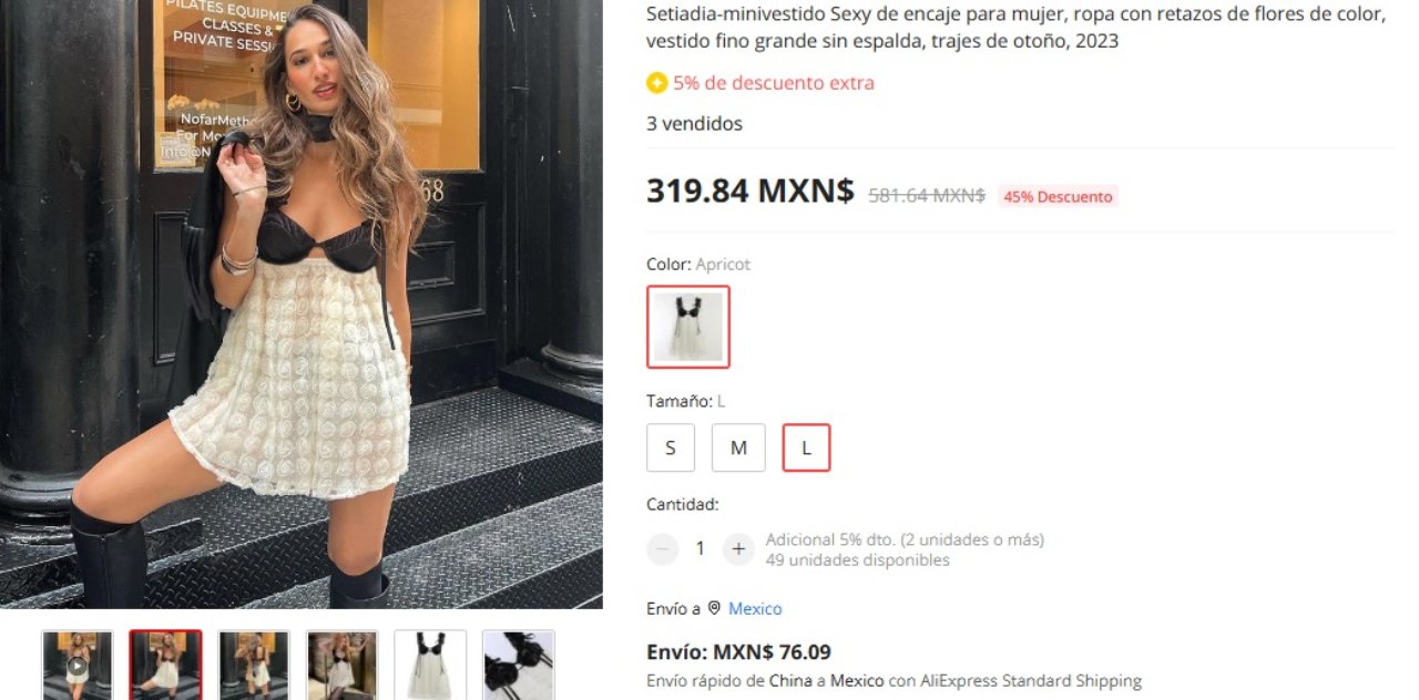 Ropa China aliexpress galilea montijo