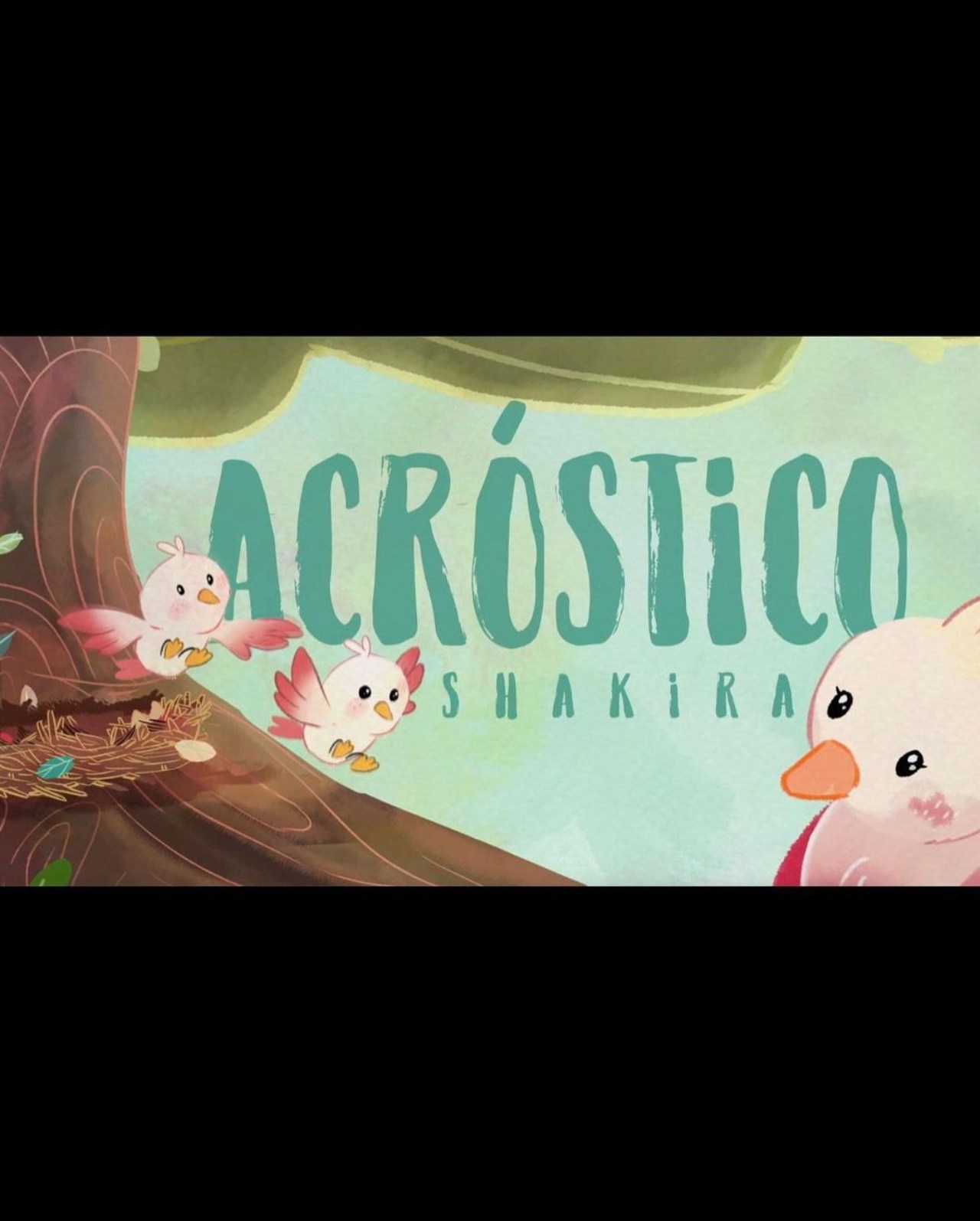 Shakira lanza acrostico hijos cantando ella