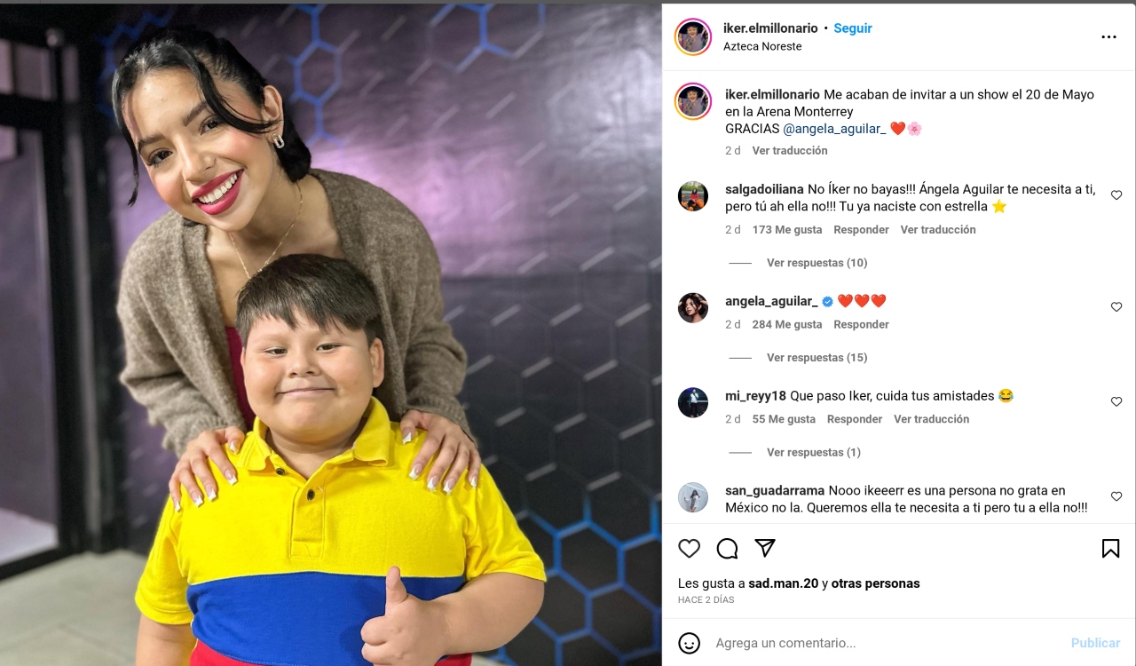 Iker, el niño millonario, canta "Qué agonía" junto a Ángela Aguilar y se viraliza