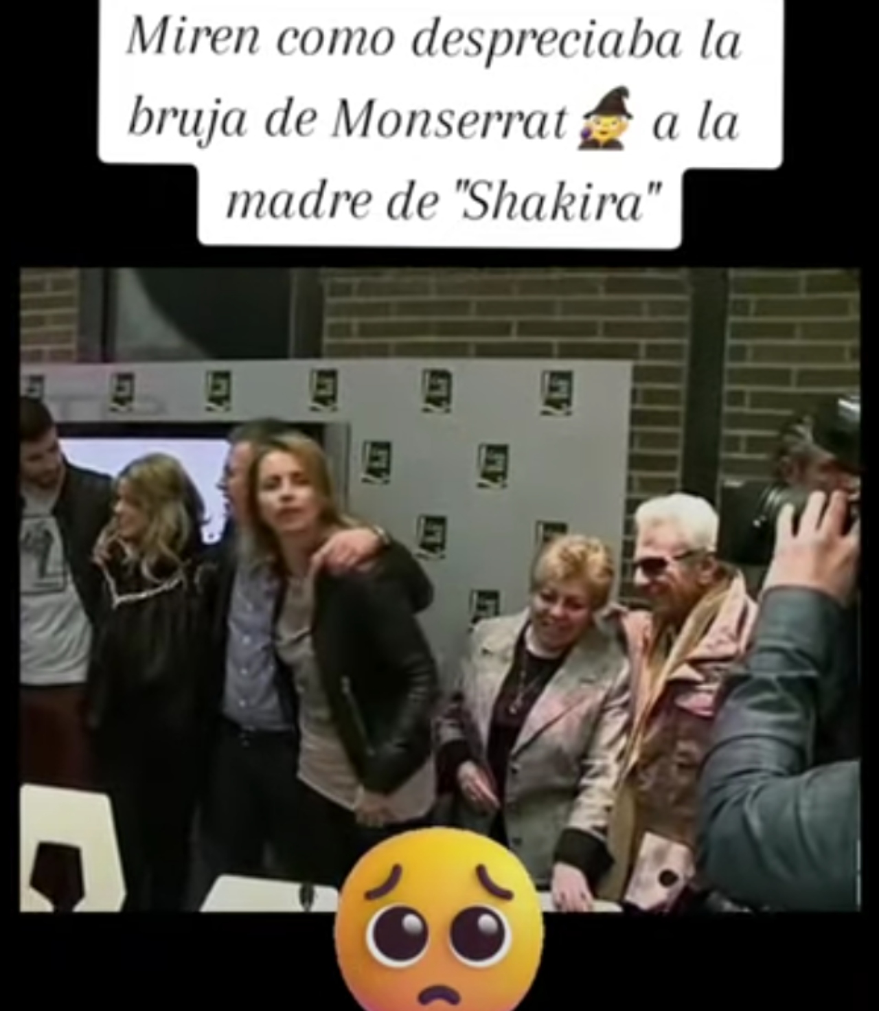 Piqué Mamá despreciando shakira