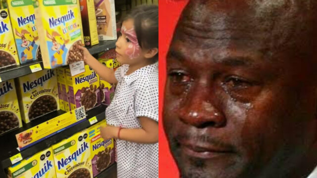 NiÃ±a pide a su padre despensa