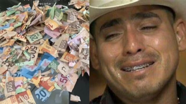 NiÃ±a recorta billetes primo confunde papelitos