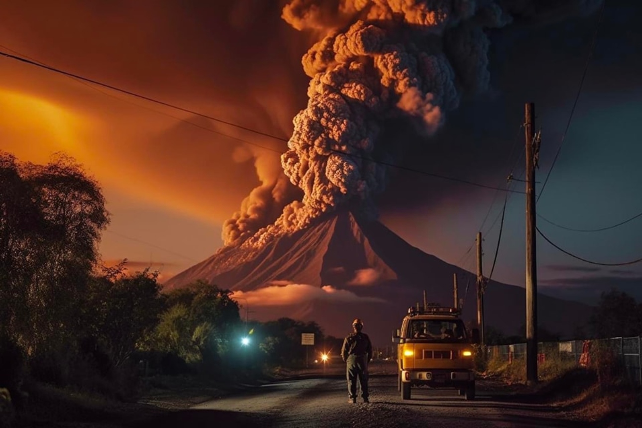 IA mega erupción Popocatépetl