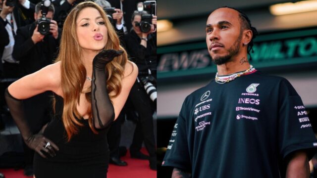 Shakira captada segunda cita Lewis Hamilton