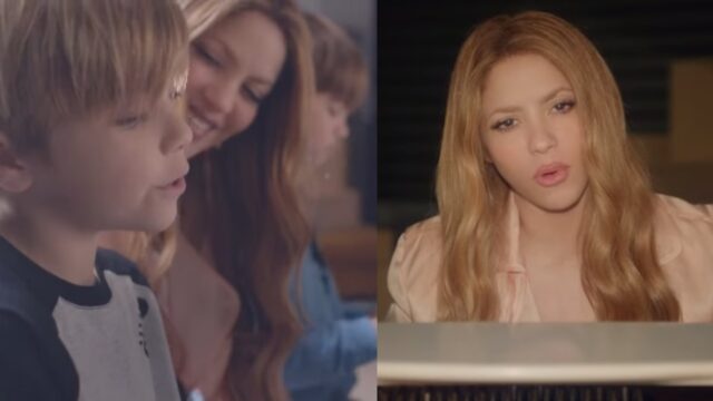 Shakira lanza cancion Acrostico hijos aparecen