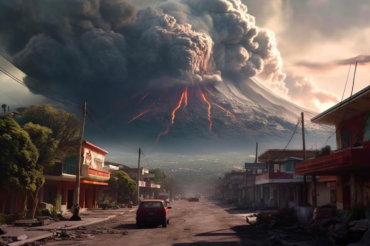 IA mega erupción Popocatépetl