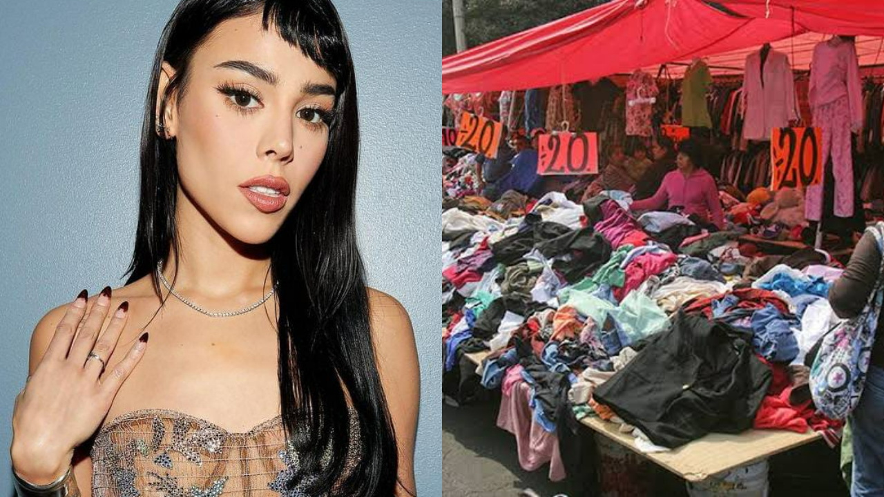 Sorprenden a Danna Paola paqueando en un tianguis de la CDMX
