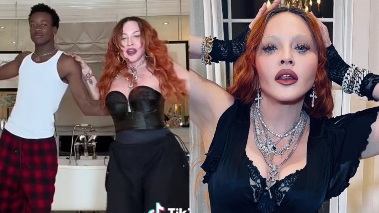 Madonna bailando salsa