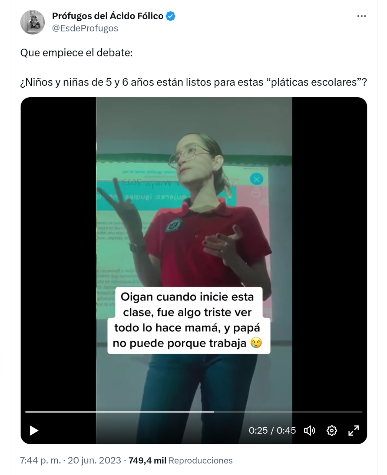 Maestra niños labores domesticas